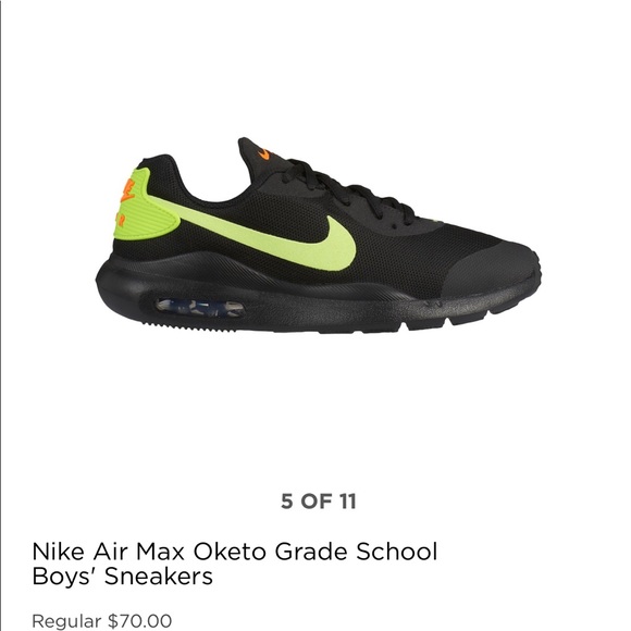 Nike Shoes | Air Max Oketo Grade School Boys Sneakers | Poshmark NIKE MENS AIR MAX OKETO BLACK VOLT SHOES 2019